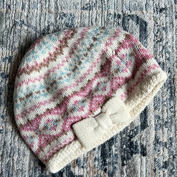 Fair isle sweater dress with matching beret beanie hat 0-3 - Picture 5 of 7